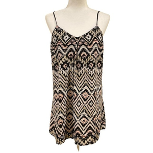 5‎ for $25 ❄️ En Crème Aztec Pattern Criss Cross Back Dress Medium
